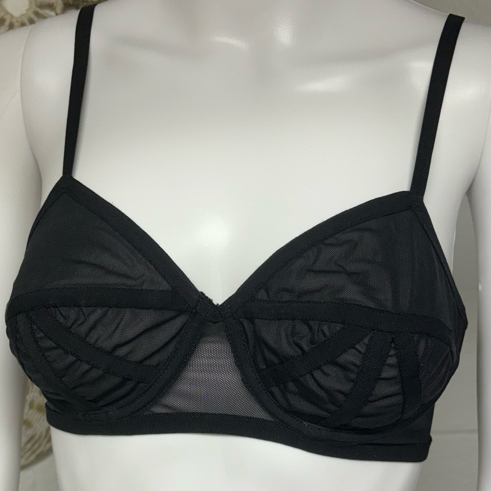 Lucy B Black Caged Bra